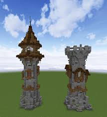 Blazeraevans • 20 hours ago. Two Medieval Tower Designs Minecraftbuilds Minecraft Castle Minecraft Blueprints Minecraft Houses