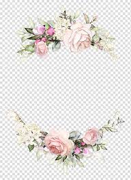 Multicolored Floral Frame Wedding Invitation Rose Wreath Paper Floral Desi Wedding Invitation Background Floral Wreaths Illustration Flower Wedding Invitation