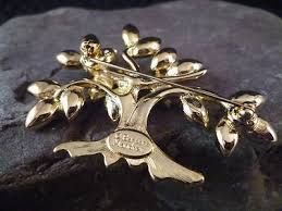 Signed Barbara Mandrell Tree of Life Brooch