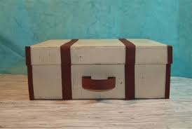 Vintage Koffer Aus Schuhkarton Schuhkarton Koffer Basteln Schuhkarton Ideen
