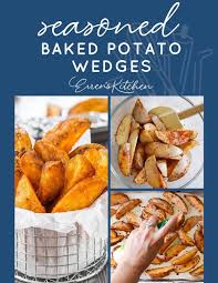 Seasoned Baked Potato Wedges Recipe In 2020 Potato Wedges Baked Potato Wedges Recipes