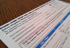 requisition forms johns hopkins radiology