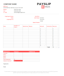 Pay slip template by humandev.co. Excel Pay Slip Template Singapore 6 Payslip Template Excel South Africa Excel Templates Download Sample Kets And Pay Slips Anak Pandai