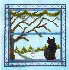 Simple cat love cross stitch pattern pdf instant download | etsy. Kitty In The Winter Window Cross Stitch Pattern Cross Stitch Cat Cross Stitch Pattern Cross Stitch Patterns