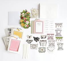 (20) printed 5″ x 7″ cards (2 each of 10 designs) (20) envelopes. Slider Card Making Kit Anna Griffin