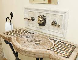reclaimed stone and marble sinks