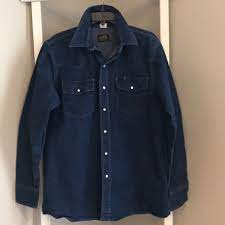 Bb Brand Tops Bb Brand Heavy Denim Work Button Down Poshmark