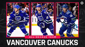 The canucks used versions of the johnny canuck logo for their team jerseys from about 1952 until they joined the national hockey league during the 1970 expansion. Vancouver Canucks All Decade Team For The 2010s Sporting News Canada