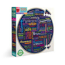 Maybe you would like to learn more about one of these? 100 Great Words 500 Piece Round Puzzle Eeboo