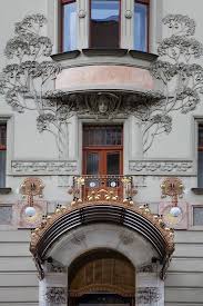 Detail Of The Art Nouveau Period Facade At Hotel Central Prague Photo By Jorge Royan Art Nouveau Art Nouveau Architecture Architecture