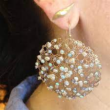 pin auf earrings