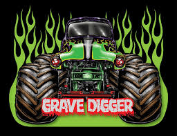 You will get 75 pieces of monster truck birthday party decoration kit, including 1 piece of monster truck birthday background, 1 truck foil balloons, 63 latex balloons in black, red, and yellow, 1 piece of checkered flag, 1 piece of cake topper and 8 pieces of monster truck cupcake toppers 54 Grave Digger Wallpaper On Wallpapersafari