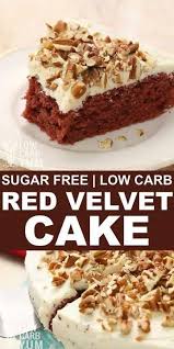 How to eat low carb as a vegan. Sugar Free Red Velvet Cake Recipe Gluten Free Keto Sugar Free Baking Velvet Cake Recipes Low Carb Recipes Dessert