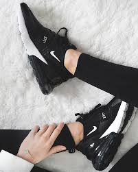 Serious Big Air Some Serious Big Flair The Women S Nikesportswear Airmax270 Is Available Online And In Stores A Black Nikes Nike Air Max Black Nike Shoes