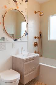 Terrazzo can easily be molded into panels that suit custom staircases, backsplashes, countertops, and even furniture like bathtubs and sinks. 75 Beautiful Terrazzo Floor Bathroom Pictures Ideas August 2021 Houzz