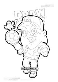 Coach Mike Brawl Stars Coloring Page By Draw It Cute In 2020 Star Coloring Pages Super Easy Drawings Easy Drawings