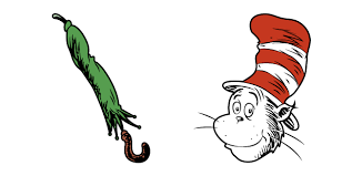 Cat In The Hat And Green Umbrella Green Umbrella Custom Cursor Cat Character