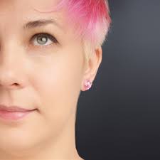 Light Pink Earrings Glass Bubble Earrings Hot Pink Stud Earrings Delicate  Stud Earrings Kawaii Stud Earrings Modern Earrings Unique