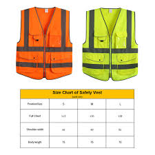 Us 12 64 51 Off En 20471 Ansi Sea High Visibility Zipper Front Safety Vest With Reflective Strips Construction Safety Reflective Vest In Safety