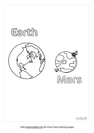 This planetary coloring page comes with some fun facts about mercury. Earth And Mars Coloring Pages Free Space Coloring Pages Kidadl