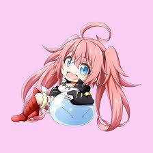 That Time I Got Reincarnated As A Slime Animelab That Time I Got Reincarnated As A Slime Milim Waifu Chibi Sticker By Xiaokoong In 2020 Chibi Anime Slime