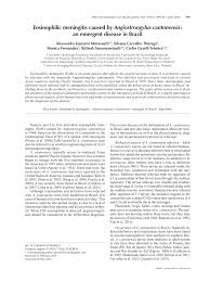 Hematurie (hematii sau eritrocite in urina). Pdf Eosinophilic Meningitis Caused By Angiostrongylus Cantonensis An Emergent Disease In Brazil
