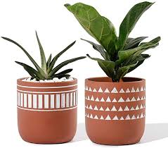 Maybe you would like to learn more about one of these? Amazon Com Potey Indoor Plant Pots Cement 4 13 Inch Medium Planter Flower Containers Clay Moder Indoor Plant Pots Ceramic Succulent Planter Flower Planters