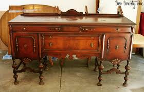 my grandparents' antique buffet has