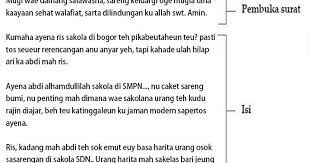 Sama seperti bahasa jawa, anda pun sangat boleh menggunakan bahasa sunda ketika mengirimkan sepucuk surat. Contoh Surat Pribadi Dalam Basa Sunda Contoh Surat