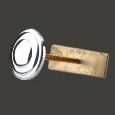 bright chrome sink hole plugs center