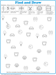 Get hints, track time, print, access previous puzzles and much more. Find And Draw Summer Puzzle Your Therapy Source