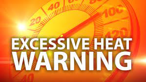 Today, monday, and is projected to continue through 9 p.m. Excessive Heat Warning Klew