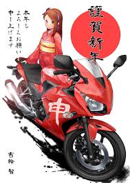 Motorcycle Girl Anime Motorcycle Biker Art Vintage Motorcycle Posters