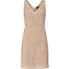 Adrianna Papell Sleeveless Beaded Godet Cocktail Dress Champagne Womens Fashion Dresses Wedding Sparkly Cocktail Dress Embellished Cocktail Dress