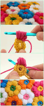 Crochet flower tutorial very easy crochet flower easy patter. How To A Crochet Puff Flower Written Pattern And Video Tutorial