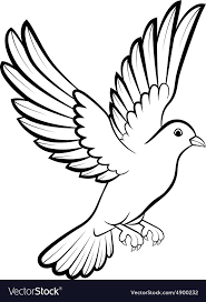 Dove Birds Logo For Peace Concept And Wedding Desi Vector Image On Kus Cizimi Cizimler