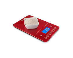 Ozeri Com Ozeri Touch Iii 22 Lb 10 Kg Digital Kitchen Scale With Calorie Counter In Tempered Glass Red Engine Kitchen Dining