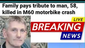 Andrew Peak, a 58-year-old biker who died after a crash near M60-Stockport. 