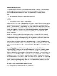 Reflection paper format and outline. Finance 4 Final Reflection Paper Capital Structure Investing