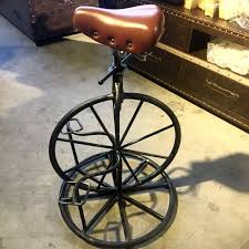 Upholstery Vintage Bicycle Wheel Bar Stool Industrial Chair Furniture Tables Chairs On Carousell