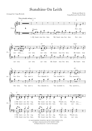 Sunsine On Leith (arr. Craig McLeish) by The Proclaimers SATB Choir Digital  Sheet Music