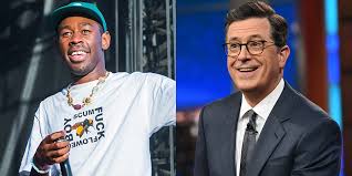 Tyler the creator golf wang bee tshirt. Stephen Colbert Gifts Tyler The Creator Elizabeth Taylor Dvds Pitchfork