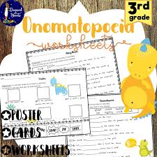 It will add some creativity to your resources for meeting the figurative language standards included in common core. 3rd Grade Onomatopoeia Worksheets Made By Teachers