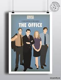 The Office U S Minimalist Sitcom Poster Posteritty Minimalist Poster Office Poster The Office