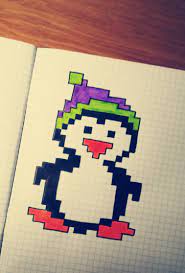 Jetzt hochwertige xxl bilder online gestalten. Pinguin Als Pixel Art Pixel Art Zeichnen Vorlagen