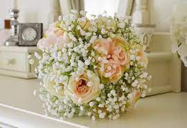 Absolutely adore this large, fluffy bridesmaid's bouquet. Baby Breath Flower Wedding Bouquet Off 71 Buy