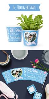 6 Hochzeitstag Zuckerhochzeit Auf Diesem Blumentopf Werden Die 6 Gemeinsamen Jahre In Tagen Stunden Sekunden H Zuckerhochzeit Hochzeitstag 6 Hochzeitstag