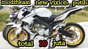 Modifikasi yamaha xabre 150 hitam pelk biru keren via saiisoku.com. Total Modifikasi New Vixion Lighting Putih Youtube