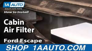 The guy at napa who sold me a napa gold paper filter told me that it was under the glove box, but expeditions does not come from factory furnished with a cabin filter. How To Replace Cabin Air Filter 01 07 Ford Escape Youtube