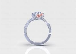 The outermost halo is 18k white gold aglow with colorless diamonds. Le Rose 1 55ct Certified Natural White Diamond White Rose Gold Ring